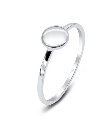 Designed Round Silver Ring NSR-2745